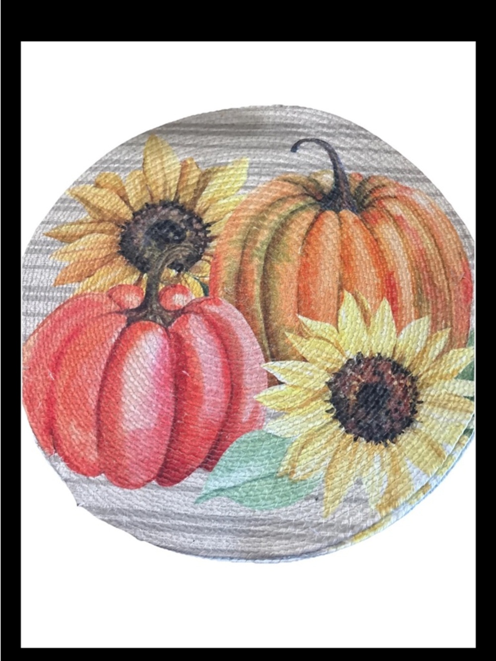 Festive Pumpkin & Sunflower Placemats -Orange/Red
